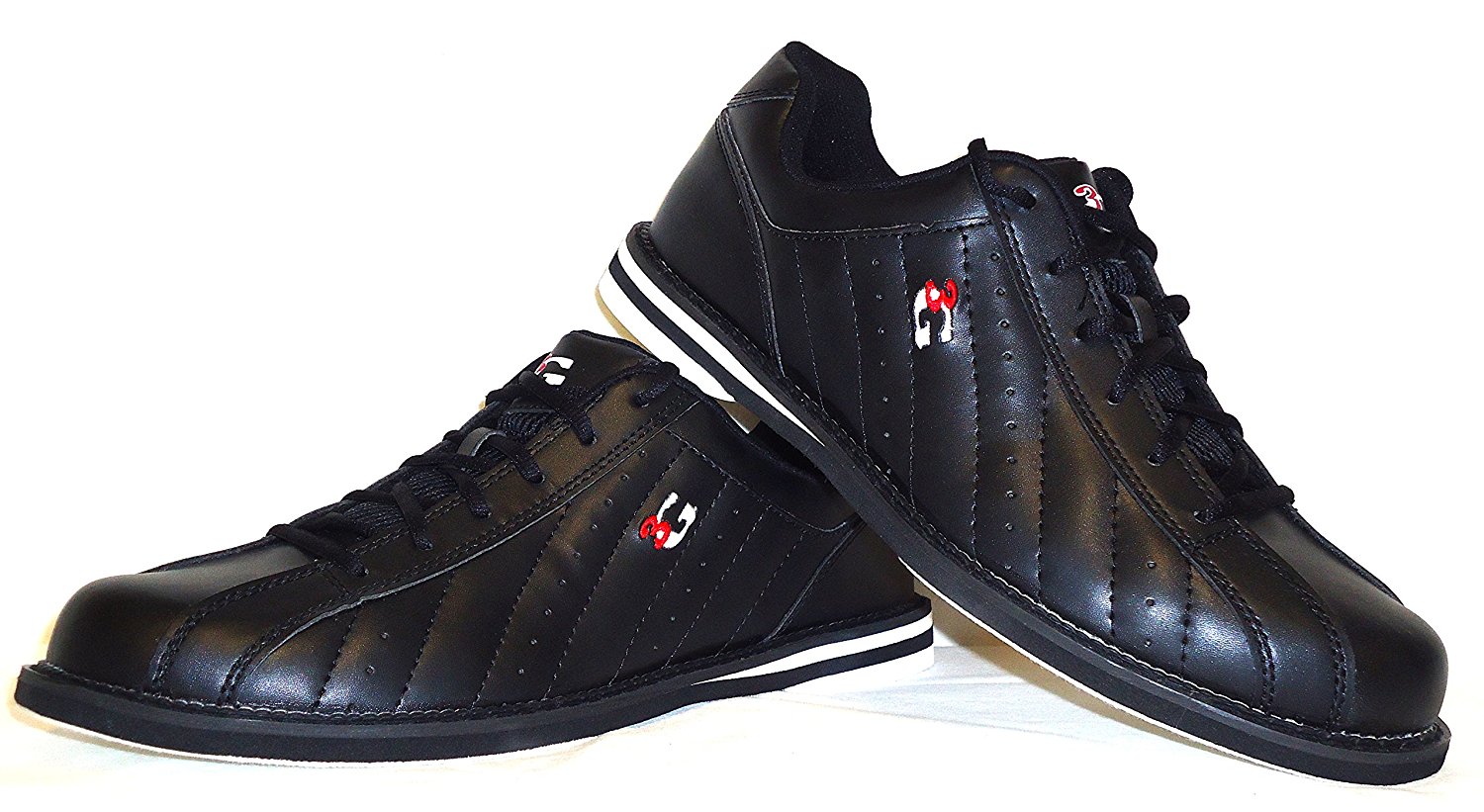 PENXZT Bowlingschuhe Herren - Leichte Ledersneaker Mit Rutschfester Sohle